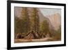 Yosemite Indian Village, 1874-Raymond Dabb Yelland-Framed Premium Giclee Print