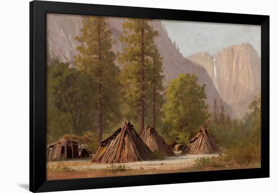 Yosemite Indian Village, 1874-Raymond Dabb Yelland-Framed Giclee Print