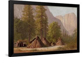Yosemite Indian Village, 1874-Raymond Dabb Yelland-Framed Giclee Print