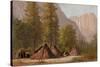 Yosemite Indian Village, 1874-Raymond Dabb Yelland-Stretched Canvas