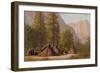 Yosemite Indian Village, 1874-Raymond Dabb Yelland-Framed Giclee Print