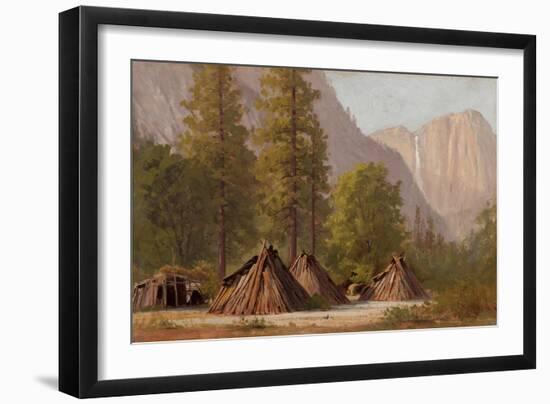 Yosemite Indian Village, 1874-Raymond Dabb Yelland-Framed Giclee Print