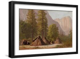 Yosemite Indian Village, 1874-Raymond Dabb Yelland-Framed Giclee Print