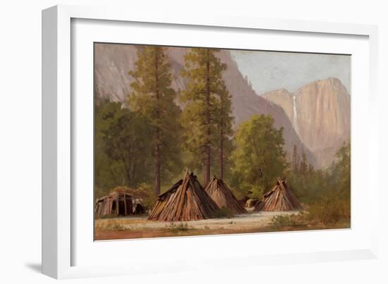 Yosemite Indian Village, 1874-Raymond Dabb Yelland-Framed Giclee Print