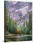 Yosemite Merced River Tall View-Steven Maxx-Stretched Canvas