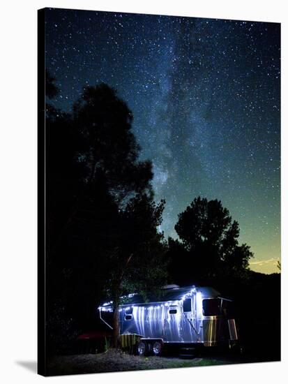 Yosemite National Park, California: an Airstream Parked Just Outside the Park in El Portal.-Ian Shive-Stretched Canvas