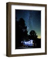 Yosemite National Park, California: an Airstream Parked Just Outside the Park in El Portal.-Ian Shive-Framed Premium Photographic Print