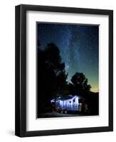 Yosemite National Park, California: an Airstream Parked Just Outside the Park in El Portal.-Ian Shive-Framed Premium Photographic Print