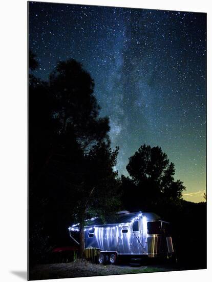 Yosemite National Park, California: an Airstream Parked Just Outside the Park in El Portal.-Ian Shive-Mounted Photographic Print