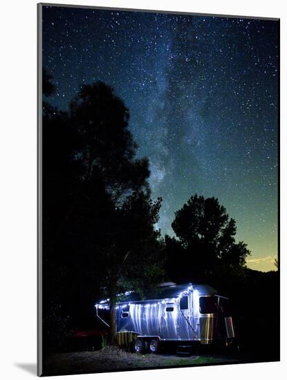 Yosemite National Park, California: an Airstream Parked Just Outside the Park in El Portal.-Ian Shive-Mounted Photographic Print