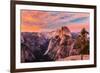 Yosemite National Park, California - Half Dome and Sunset-Lantern Press-Framed Art Print