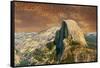 Yosemite National Park, California - Half Dome from Glacier Point-Lantern Press-Framed Stretched Canvas