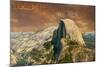 Yosemite National Park, California - Half Dome from Glacier Point-Lantern Press-Mounted Art Print