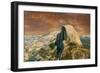 Yosemite National Park, California - Half Dome from Glacier Point-Lantern Press-Framed Art Print