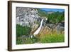 Yosemite National Park, California - Nevada Falls-Lantern Press-Framed Art Print