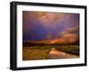 Yosemite National Park, California: Storm Clouds Cast Unusual Colors over the Tuolomne Creek-Ian Shive-Framed Photographic Print