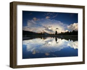 Yosemite National Park, California: Sunset and Lamberts Rock.-Ian Shive-Framed Photographic Print