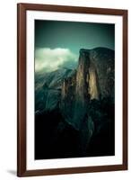 Yosemite National Park, California: Sunset Falls and Lights Up the Wall on Half Dome-Brad Beck-Framed Photographic Print