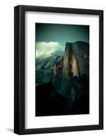 Yosemite National Park, California: Sunset Falls and Lights Up the Wall on Half Dome-Brad Beck-Framed Photographic Print