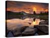 Yosemite National Park, California: Sunset Light on Tuolumne River and Meadows-Ian Shive-Stretched Canvas