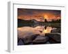 Yosemite National Park, California: Sunset Light on Tuolumne River and Meadows-Ian Shive-Framed Photographic Print