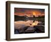 Yosemite National Park, California: Sunset Light on Tuolumne River and Meadows-Ian Shive-Framed Photographic Print