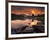 Yosemite National Park, California: Sunset Light on Tuolumne River and Meadows-Ian Shive-Framed Photographic Print