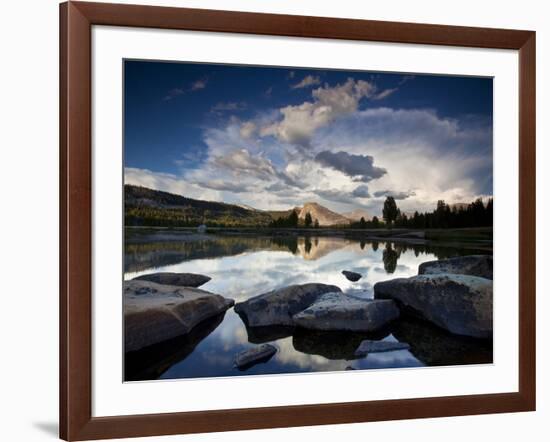 Yosemite National Park, California: Sunset Light on Tuolumne River and Meadows-Ian Shive-Framed Photographic Print