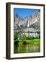 Yosemite National Park, California - Yosemite Falls-Lantern Press-Framed Art Print