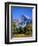 Yosemite National Park, Half Dome and Autumn Leaves, California, USA-Steve Vidler-Framed Photographic Print