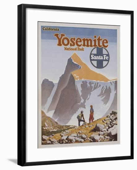 Yosemite National Park Poster by Don Perceval-null-Framed Giclee Print