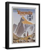 Yosemite National Park Poster by Don Perceval-null-Framed Giclee Print