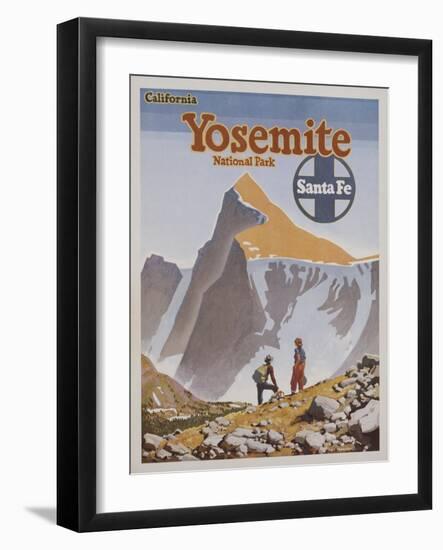 Yosemite National Park Poster by Don Perceval-null-Framed Giclee Print
