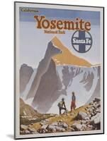 Yosemite National Park Poster by Don Perceval-null-Mounted Giclee Print