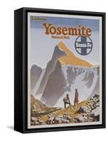 Yosemite National Park Poster by Don Perceval-null-Framed Stretched Canvas