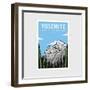 Yosemite National Park Poster Vector Illustration Design-DOMSTOCK-Framed Photographic Print