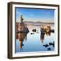 Yosemite National Park, Usa. Outliers - Bizarre Calcareous Tufa Formation Reflected in the Mirrored-kavram-Framed Photographic Print