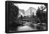 Yosemite National Park, Valley Floor And Half Dome Photograph - Yosemite, Ca-null-Framed Poster