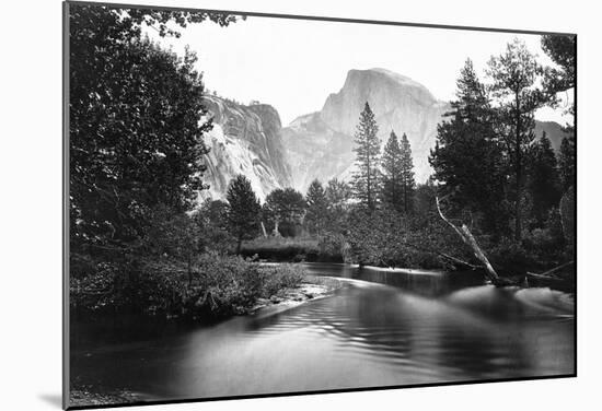 Yosemite National Park, Valley Floor And Half Dome Photograph - Yosemite, Ca-null-Mounted Poster