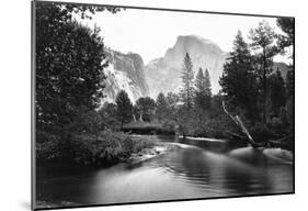 Yosemite National Park, Valley Floor And Half Dome Photograph - Yosemite, Ca-null-Mounted Poster