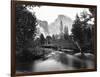 Yosemite National Park, Valley Floor and Half Dome Photograph - Yosemite, CA-Lantern Press-Framed Art Print