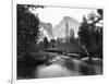 Yosemite National Park, Valley Floor and Half Dome Photograph - Yosemite, CA-Lantern Press-Framed Art Print