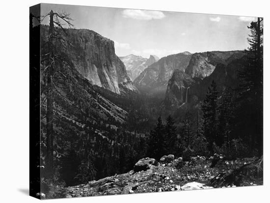 Yosemite National Park, Yosemite Valley Entrance Photograph - Yosemite, CA-Lantern Press-Stretched Canvas