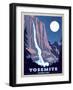 Yosemite New Night-Old Red Truck-Framed Giclee Print