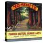 Yosemite Orange Label - Ivanhoe, CA-Lantern Press-Stretched Canvas