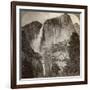 Yosemite Point and Wind-Blown Yosemite Falls, Yosemite Valley, California, USA, 1902-Underwood & Underwood-Framed Photographic Print