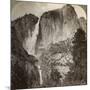 Yosemite Point and Wind-Blown Yosemite Falls, Yosemite Valley, California, USA, 1902-Underwood & Underwood-Mounted Photographic Print