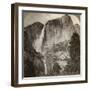 Yosemite Point and Wind-Blown Yosemite Falls, Yosemite Valley, California, USA, 1902-Underwood & Underwood-Framed Photographic Print