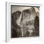 Yosemite Point and Wind-Blown Yosemite Falls, Yosemite Valley, California, USA, 1902-Underwood & Underwood-Framed Photographic Print