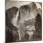 Yosemite Point and Wind-Blown Yosemite Falls, Yosemite Valley, California, USA, 1902-Underwood & Underwood-Mounted Photographic Print